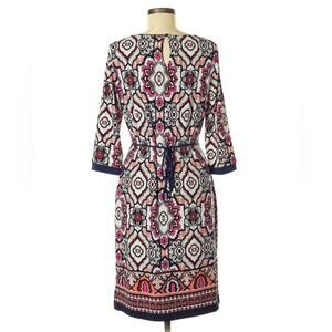 Liz Claiborne Careers women  colorful geometrical paisley dress Size small